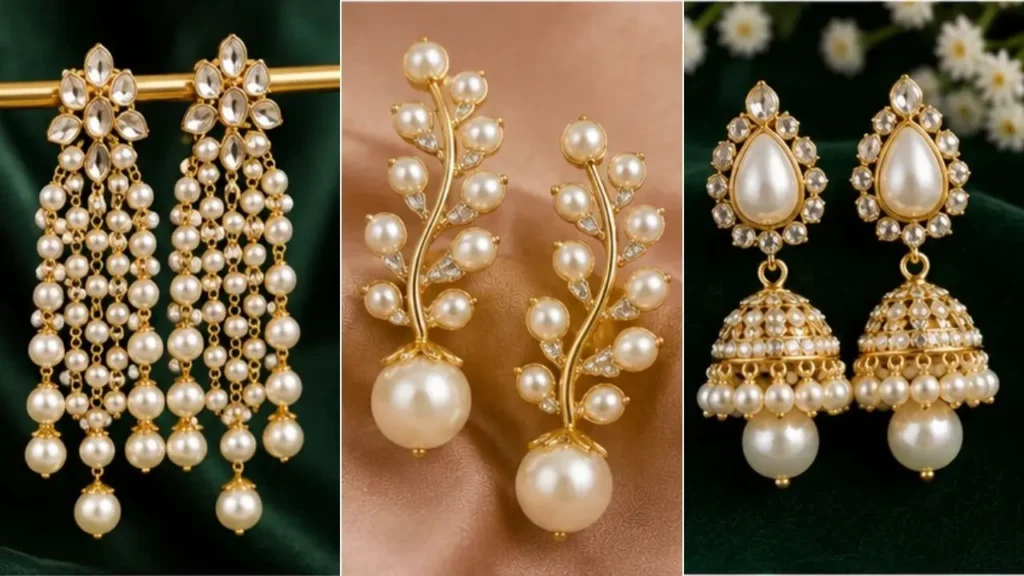 Latest Pearl Earrings Designs