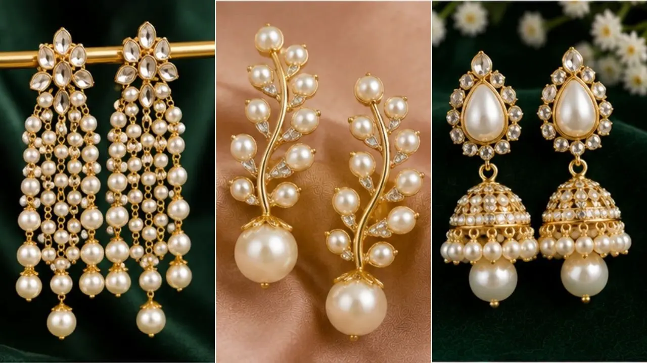 Latest Pearl Earrings Designs