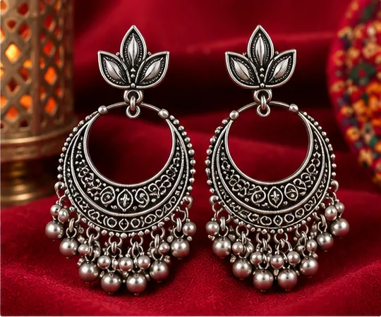 Chandbali  Earrings For Navratri 
