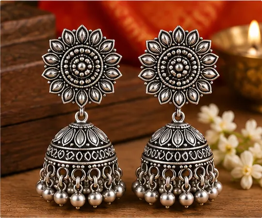 Classic Round Jhumka Earrings
