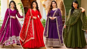 Stylish Anarkali Kurta Set Designs for Festive & Wedding Wear 1 Stylish Anarkali Kurta Set Designs