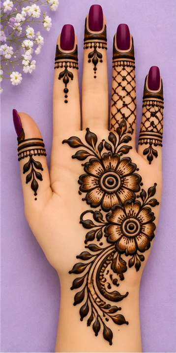 25 Mahandi Dijain Photo: Navratri 2026 के लिए खूबसूरत Mehndi Designs 2026 26 Mehndi Design for Girls