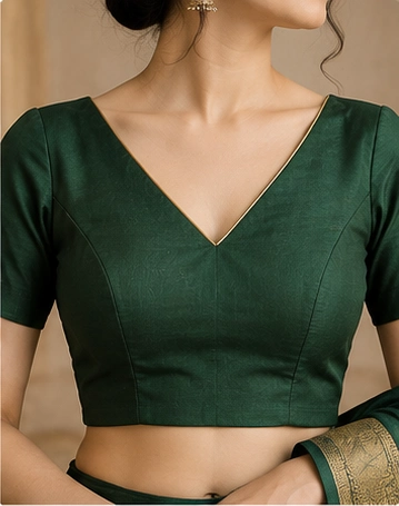 V-Neck Blouse Design