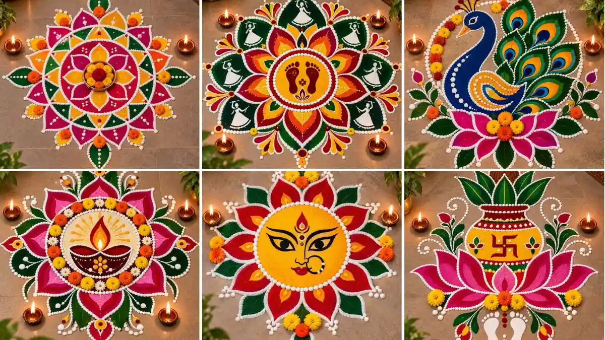 Navratri Rangoli Designs 2026